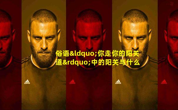 俗语“你走你的阳关道”中的阳关与什么同为汉唐通往
