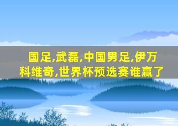 国足,武磊,中国男足,伊万科维奇,世界杯预选赛谁赢了