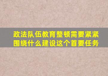 政法队伍教育整顿需要紧紧围绕什么建设这个首要任务