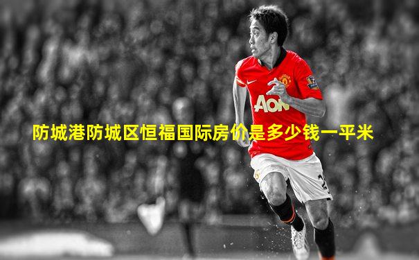 防城港防城区恒福国际房价是多少钱一平米